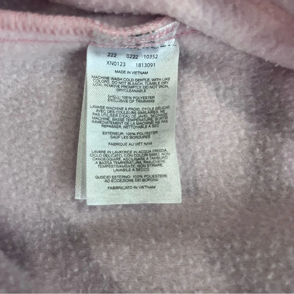 Columbia Infant Baby 6-12 Months Tiny Bear II Bunting Fleece One Piece Zip Pink